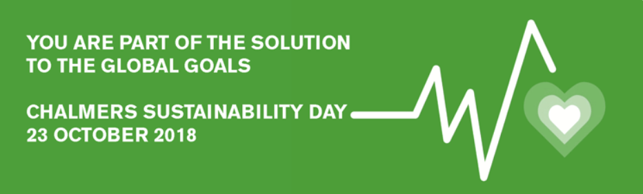 Audio description: You are part of the solution. Chalmers Sustainability Day 2018