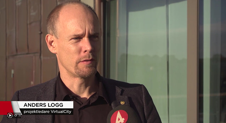 Audio description: Anders Logg on TV4 News