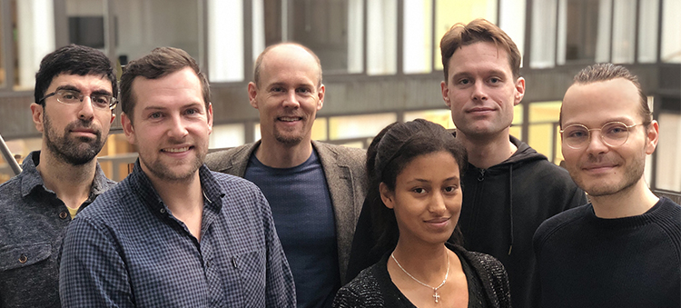 Picture of VirtualCity@Chalmers team members: